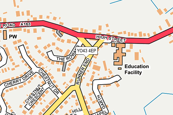 YO43 4EP map - OS OpenMap – Local (Ordnance Survey)