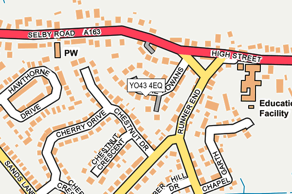 YO43 4EQ map - OS OpenMap – Local (Ordnance Survey)
