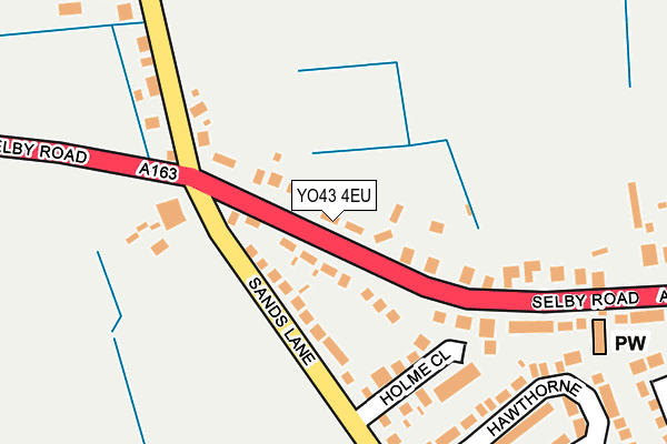 YO43 4EU map - OS OpenMap – Local (Ordnance Survey)