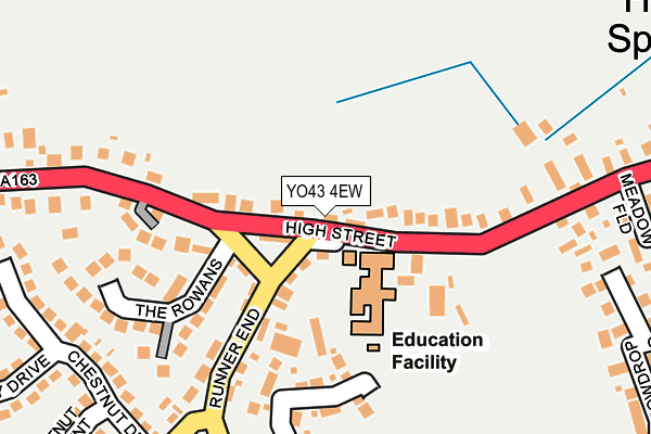 YO43 4EW map - OS OpenMap – Local (Ordnance Survey)