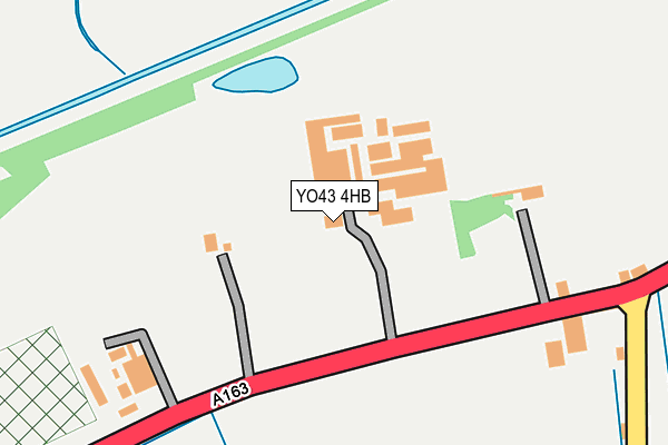 YO43 4HB map - OS OpenMap – Local (Ordnance Survey)