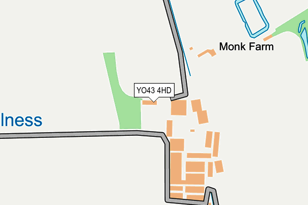 YO43 4HD map - OS OpenMap – Local (Ordnance Survey)
