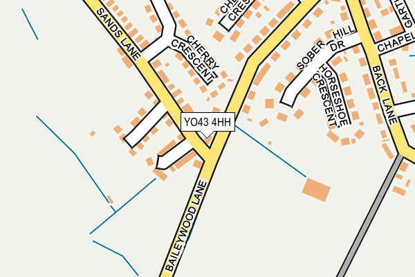 YO43 4HH map - OS OpenMap – Local (Ordnance Survey)