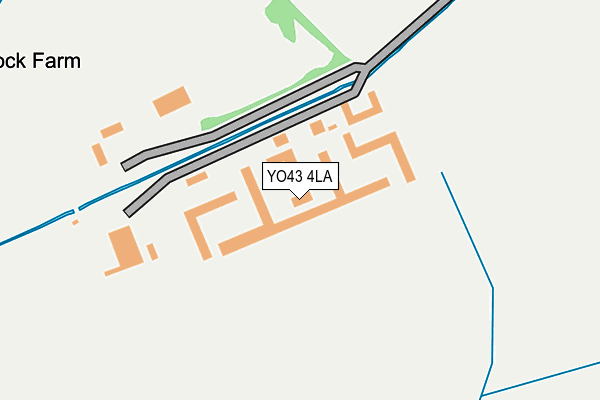 YO43 4LA map - OS OpenMap – Local (Ordnance Survey)