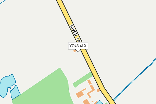 YO43 4LX map - OS OpenMap – Local (Ordnance Survey)