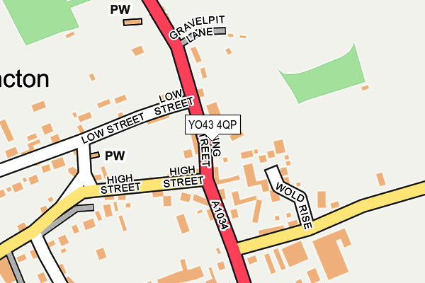 YO43 4QP map - OS OpenMap – Local (Ordnance Survey)