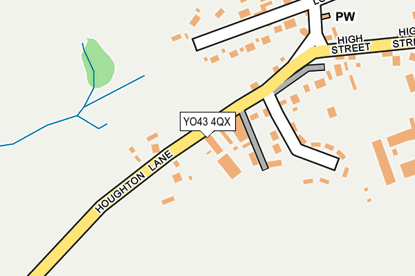 YO43 4QX map - OS OpenMap – Local (Ordnance Survey)
