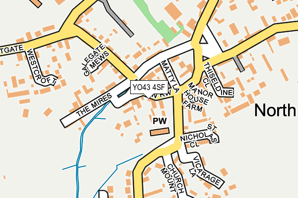 YO43 4SF map - OS OpenMap – Local (Ordnance Survey)