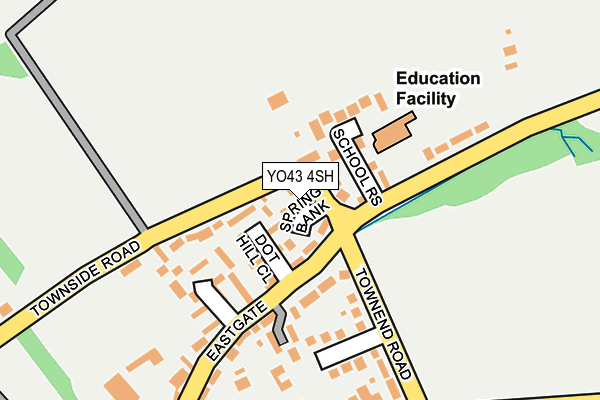 YO43 4SH map - OS OpenMap – Local (Ordnance Survey)