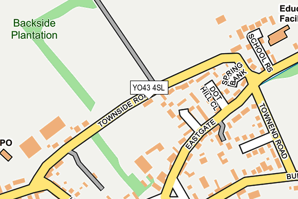 YO43 4SL map - OS OpenMap – Local (Ordnance Survey)