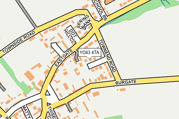 YO43 4TA map - OS OpenMap – Local (Ordnance Survey)