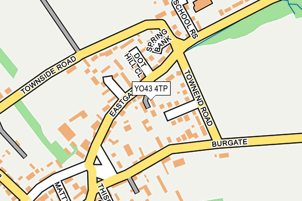 YO43 4TP map - OS OpenMap – Local (Ordnance Survey)