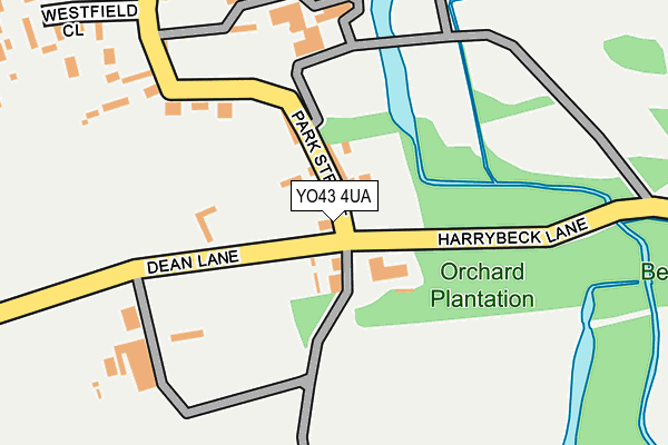 YO43 4UA map - OS OpenMap – Local (Ordnance Survey)