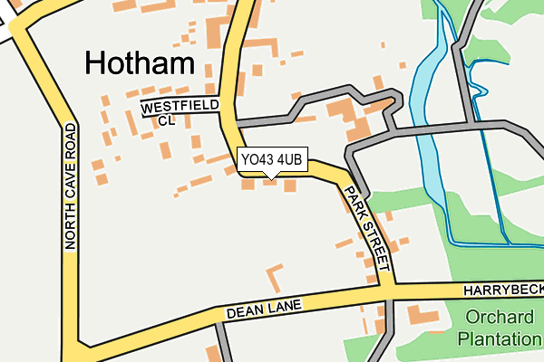 YO43 4UB map - OS OpenMap – Local (Ordnance Survey)
