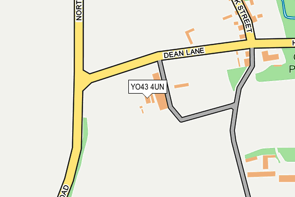 YO43 4UN map - OS OpenMap – Local (Ordnance Survey)