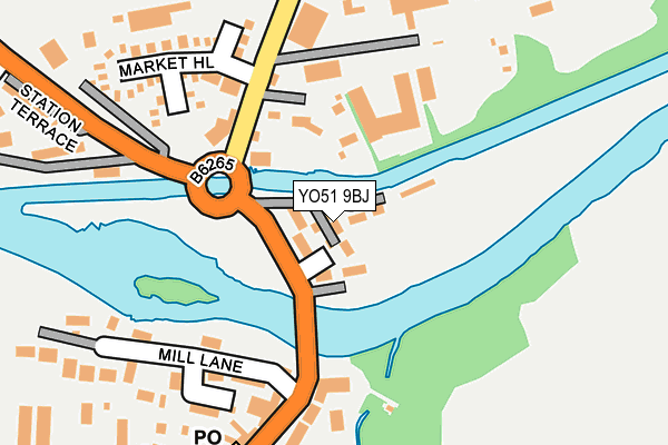 YO51 9BJ map - OS OpenMap – Local (Ordnance Survey)