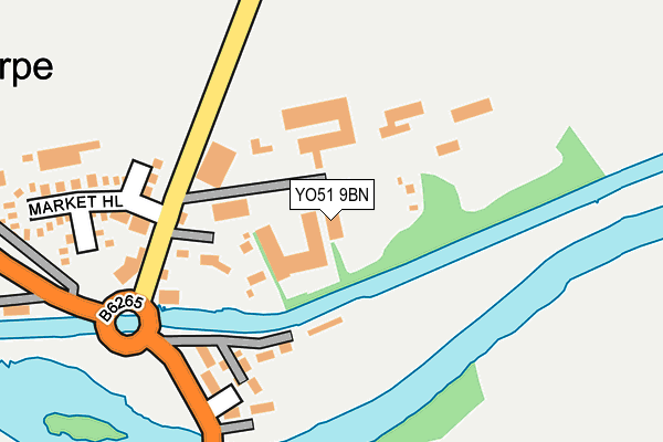 YO51 9BN map - OS OpenMap – Local (Ordnance Survey)