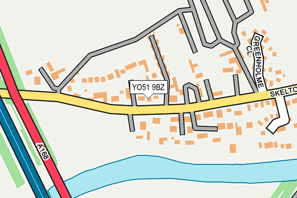 YO51 9BZ map - OS OpenMap – Local (Ordnance Survey)