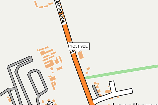 YO51 9DE map - OS OpenMap – Local (Ordnance Survey)