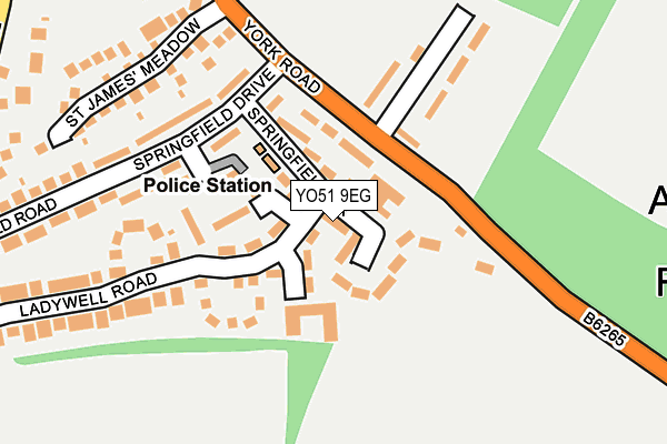YO51 9EG map - OS OpenMap – Local (Ordnance Survey)