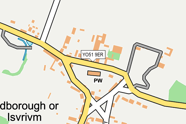 YO51 9ER map - OS OpenMap – Local (Ordnance Survey)