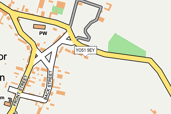 YO51 9EY map - OS OpenMap – Local (Ordnance Survey)