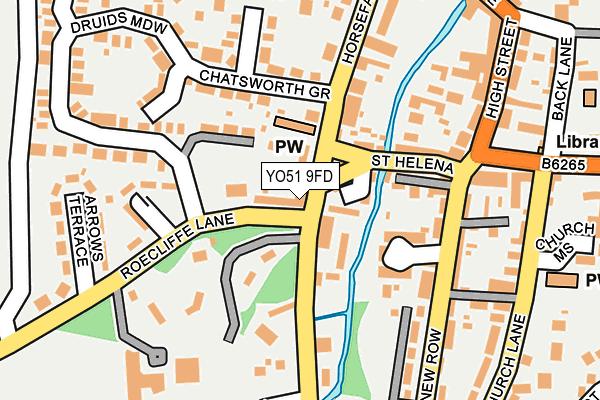 YO51 9FD map - OS OpenMap – Local (Ordnance Survey)