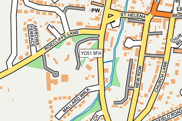 YO51 9FH map - OS OpenMap – Local (Ordnance Survey)