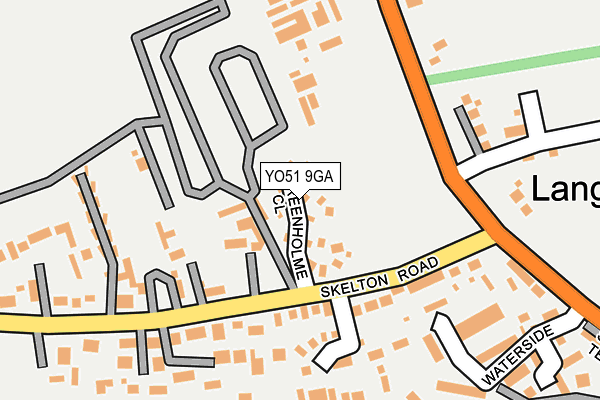 YO51 9GA map - OS OpenMap – Local (Ordnance Survey)