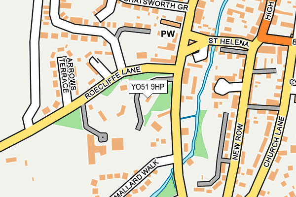 YO51 9HP map - OS OpenMap – Local (Ordnance Survey)