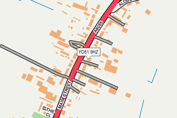 YO51 9HZ map - OS OpenMap – Local (Ordnance Survey)