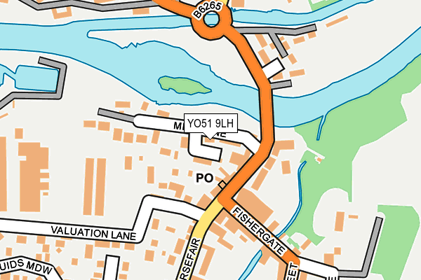YO51 9LH map - OS OpenMap – Local (Ordnance Survey)