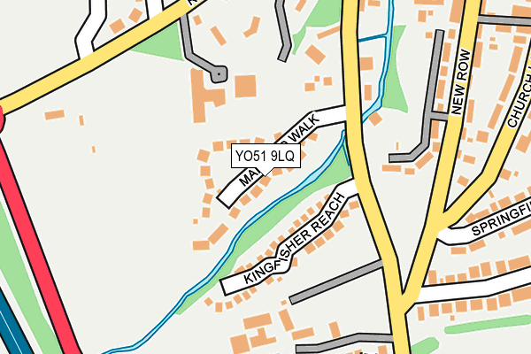 YO51 9LQ map - OS OpenMap – Local (Ordnance Survey)