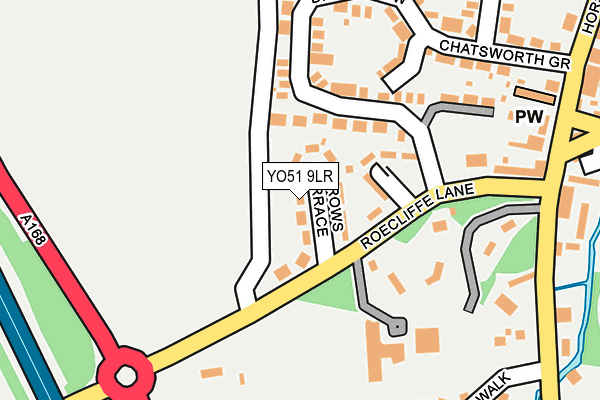 YO51 9LR map - OS OpenMap – Local (Ordnance Survey)