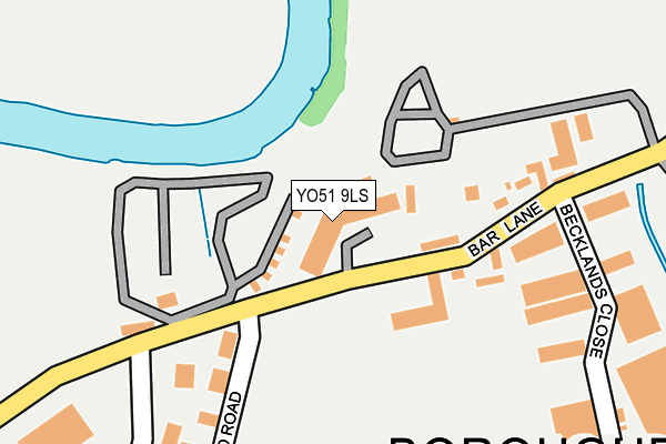 YO51 9LS map - OS OpenMap – Local (Ordnance Survey)