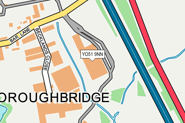 Map of BOROUGHBRIDGE MOTORS LIMITED at local scale