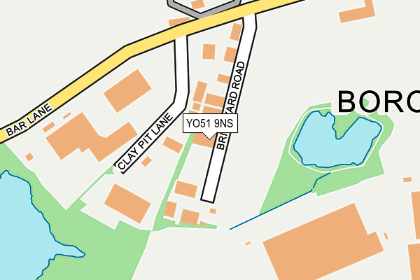 YO51 9NS map - OS OpenMap – Local (Ordnance Survey)