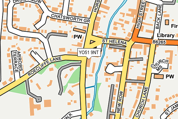 YO51 9NT map - OS OpenMap – Local (Ordnance Survey)