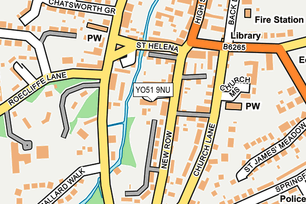 YO51 9NU map - OS OpenMap – Local (Ordnance Survey)