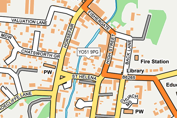 YO51 9PG map - OS OpenMap – Local (Ordnance Survey)