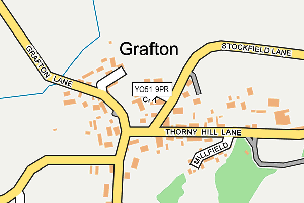 YO51 9PR map - OS OpenMap – Local (Ordnance Survey)