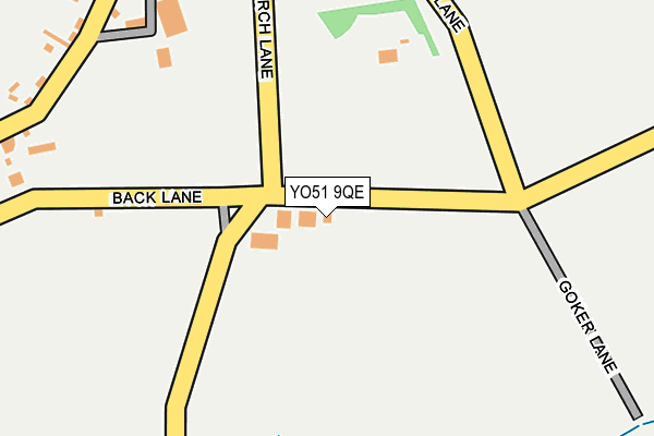 YO51 9QE map - OS OpenMap – Local (Ordnance Survey)