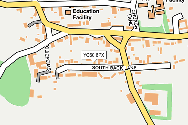 YO60 6PX map - OS OpenMap – Local (Ordnance Survey)