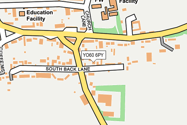 YO60 6PY map - OS OpenMap – Local (Ordnance Survey)