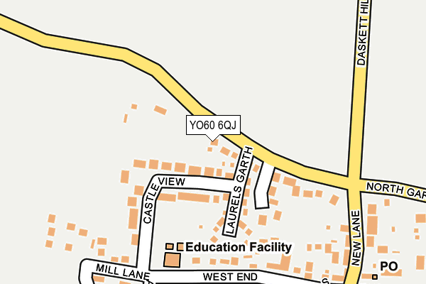 YO60 6QJ map - OS OpenMap – Local (Ordnance Survey)