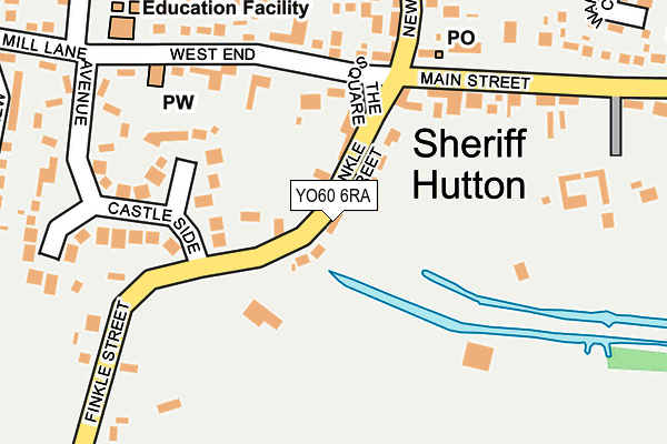 YO60 6RA map - OS OpenMap – Local (Ordnance Survey)