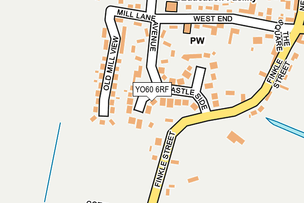 YO60 6RF map - OS OpenMap – Local (Ordnance Survey)