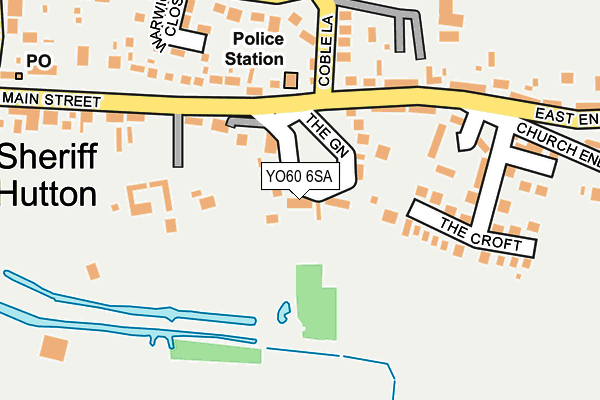 YO60 6SA map - OS OpenMap – Local (Ordnance Survey)