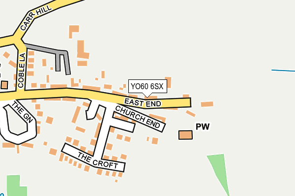 YO60 6SX map - OS OpenMap – Local (Ordnance Survey)