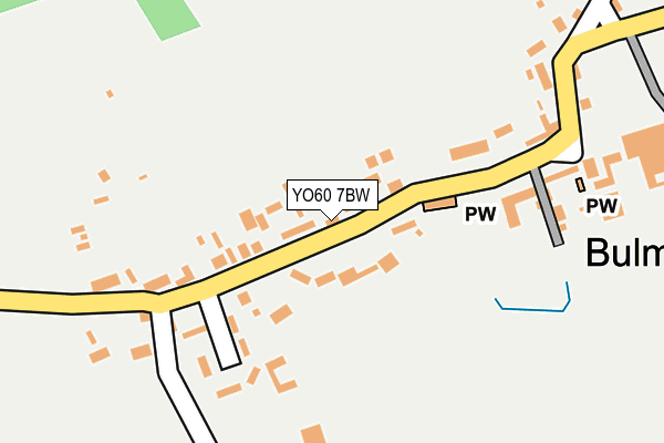 YO60 7BW map - OS OpenMap – Local (Ordnance Survey)